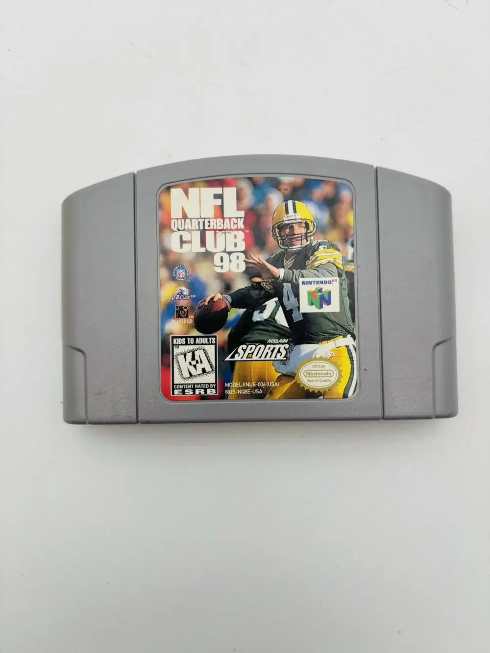 NFL Quarterback Club 98 (Nintendo 64, 1997) N64 Cart Only Authentic Tested Works